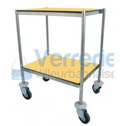 chariots inox inox 18/10 plateaux COMPACT 3 pla...