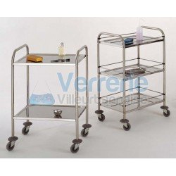 chariots inox 2 plateaux inox 18/10 Sans galeri...
