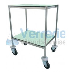 chariots inox inox 18/10 plateaux COMPACT 3 pla...