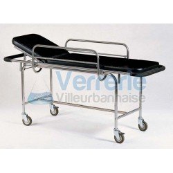 Chariot a brancard amovible en acier inox Matel...