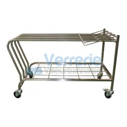 Chariot /table plateau inox  Table Dimensions :...