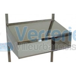 Ecritoire avec casier en inox 18/10 Dim. 600x35...
