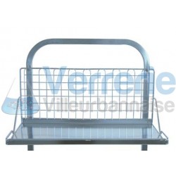 Etagere multifonction fond tole inox Dim. 600x3...