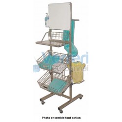 Panier fil inox Dim. 480x300mm Ht 150mm