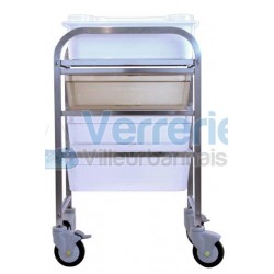 Chariot de decontamination Dim. 570x590mm Ht 94...