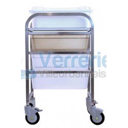 Chariot de decontamination Dim. 570x590mm Ht 94...