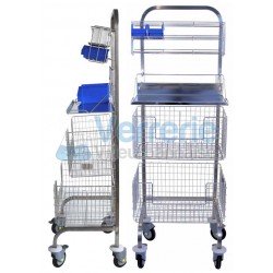 Chariot de bloc inox simple face L. 555 x P.450...
