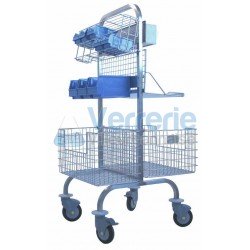 Chariot de bloc inox double face L. 555 x P.560...