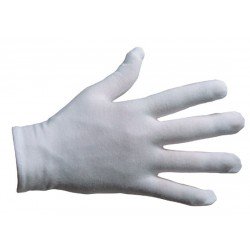 Gant en coton blanc , les fibres ne peluchent p...