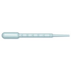 Pipette Pasteur gradue jusqu'a 3 ml tous les 0,...