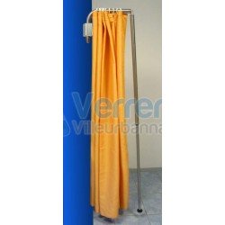 Paravent mural telescopique pliable toile PVC M...